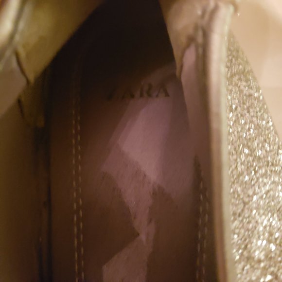 Zara Glitter Ballet flats Silver 41 - Picture 3 of 3